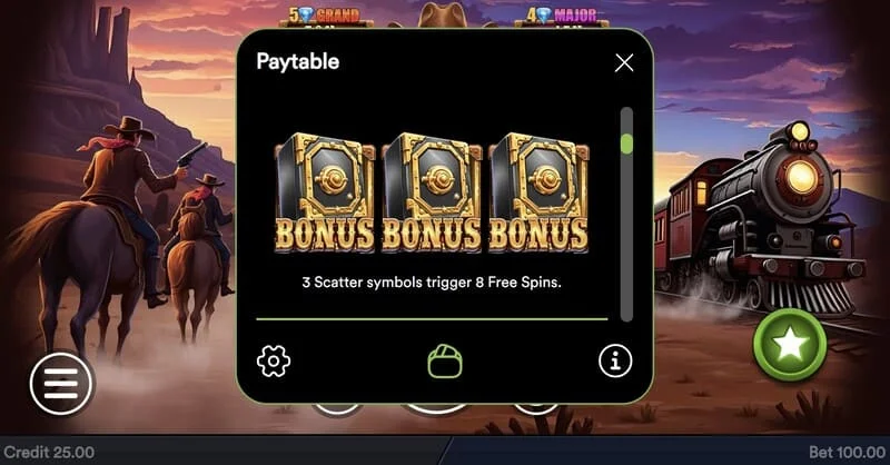 Gold Train Heist - pokretanje Hold and Win runde s novčićima